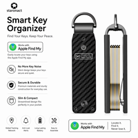 Detachable Compact Car Keys Holders Organizer with tracker Metal Aluminum Findmy Keychain Wholesale