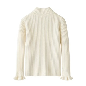 Suéter de lana de Cachemira para niñas de punto encantador de NARI, suéter de punto de lujo con cuello Floral, suéter diseñado para niños - Product Image 2