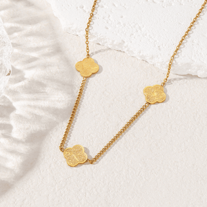 Bijoux islamiques, collier Sabr <span class=keywords><strong>Shukr</strong></span> Tawakkul, collier trèfle, collier Patience Gratitude & Trust, bijoux de mode - Product Image 5