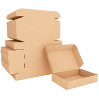 Caja de Cartón Kraft con Logotipo Personalizado, Biodegradable, Ecológica, Compostable, para Envíos de Ropa
