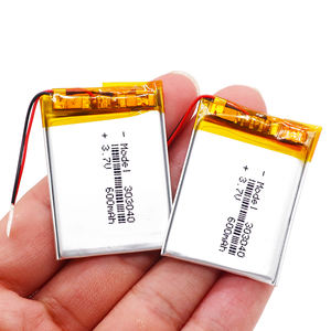 사용자 정의 <span class=keywords><strong>303040</strong></span> 600mah 350mah <span class=keywords><strong>3.7v</strong></span> 리튬 폴리머 배터리 리튬 이온 셀 충전식 배터리 <span class=keywords><strong>Lipo</strong></span> 배터리 - Product Image 1