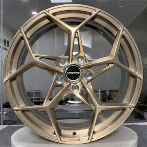 ล้อรถปลอมแปลงดีไซน์ใหม่สีทองขัดเงา18 19 20 21 <span class=keywords><strong>22</strong></span>นิ้วสำหรับรถแข่ง Porsche Ferrari Pontiac <span class=keywords><strong>G8</strong></span> Acura NSX - Product Image 6