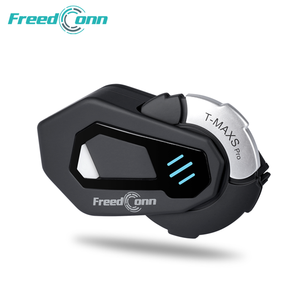 FreedConn <span class=keywords><strong>T</strong></span> <span class=keywords><strong>MAX</strong></span> S PRO 1200M, Intercomunicador Bluetooth para Casco de Motocicleta con Función para 6 Conductores, Alta Calidad de Sonido - Product Image 1
