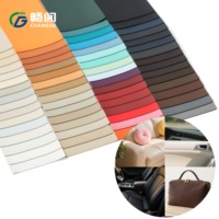 Cuir synthétique PU microfibre givré promotionnel de 1,2 mm, tissu résistant à l'usure pour la sellerie intérieure de voiture