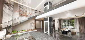 <span class=keywords><strong>Ascensores</strong></span> para Villas AG Lift 2025, Elevador Hidráulico sin Engranajes, Ascensor Panorámico para Casas Pequeñas, Eje de Vidrio, Piso de PVC, Personalizado de 2 a 4 Pisos, 2 Años de Garantía - Product Image 4