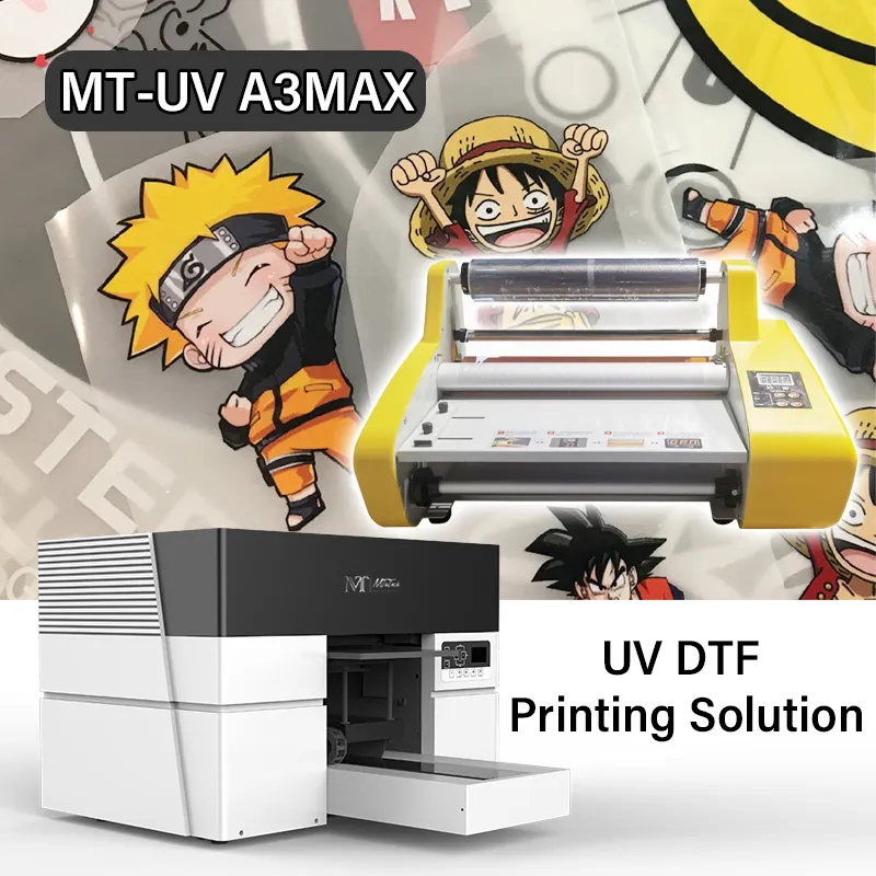 High Resolution MT Mini Digital UV Printer A3 UV Flatbed Printer MT-UV A3MAX Multi for Label Sticker Printing