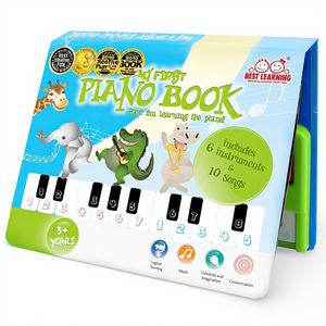 Livre <span class=keywords><strong>de</strong></span> piano interactif pour enfants |   Livre <span class=keywords><strong>de</strong></span> <span class=keywords><strong>musique</strong></span> éducatif avec 10 comptes-rendus et 6 sons d'<span class=keywords><strong>instruments</strong></span> - Product Image 2