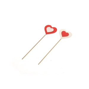 PALITOS DE FIELTRO EN FORMA DE CORAZÓN SORTEADOS - Product Image 1