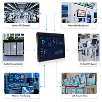 Panel PC Industrial de Amplio Rango de Temperatura, 15 Pulgadas, Windows Linux, PC Industrial Todo en Uno, Win 10/11, Sin Ventilador, Pantalla Táctil LCD de 10 Puntos