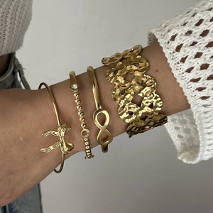 Cổ Điển San Hô Thép Không Gỉ Mở <span class=keywords><strong>Bangle</strong></span> Của Phụ Nữ Mùa Hè Bohemia Cổ Tay Trang Sức Sao Biển Vỏ Cá Bọc Rộng <span class=keywords><strong>Cuff</strong></span> Vòng Đeo Tay - Product Image 4