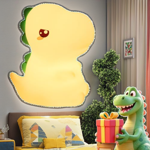 <span class=keywords><strong>Veilleuse</strong></span> LED Thème Dinosaure avec Télécommande, Lampe en Silicone Rechargeable à Intensité Variable - 16 Couleurs pour Chambre de Bébé Garçon - Product Image 3