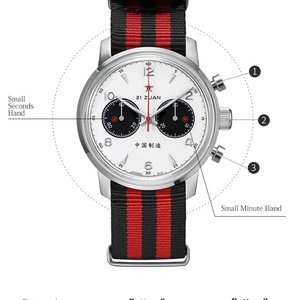 42mm Panda 1963 <b>Chronograph</b> Watch Men ST1901 Hand Winding Movement Sapphire Luminous Mechanical Waterproof Clocks - Product Image 6
