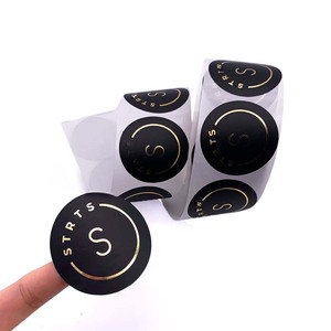 Adesivi Rotondi Personalizzati <span class=keywords><strong>in</strong></span> <span class=keywords><strong>PVC</strong></span> Impermeabile e Resistente all'Olio con Logo Personalizzato - Product Image 1