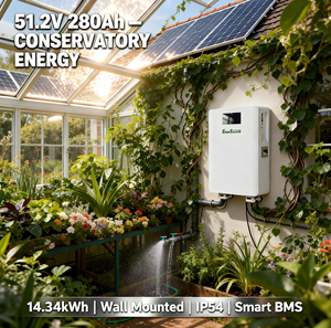 Batterie au lithium 51,<span class=keywords><strong>2</strong></span> V 48 V 280 Ah 14 kWh pour système solaire hors réseau, montage mural avec roues - Product Image 6