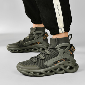 Men's High-Top Casual Sports <b>Shoes</b> Stylish Versatile Anti-Slip Tennis <b>Shoes</b> Comfortable Daily Walking Basketball Breathable - Product Image 5