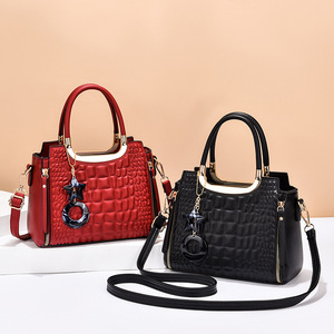 Sacs à bandoulière pour femmes en cuir PU, sacs messager de loisirs, couleur unie, fermeture éclair, sacs à bandoulière à motif quadrillé - Product Image 4
