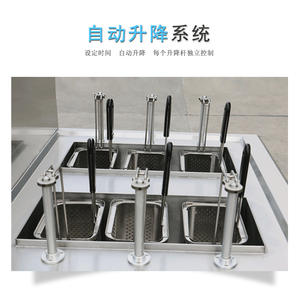 Horno de Fritura Electromagnético de Alta Potencia, Totalmente Automático, Comercial, de 6 Pantallas y Doble Cilindro con Elevación Automática Fang Ning - Product Image 4