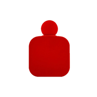 Nouveau design unique, atomiseur en verre vide de luxe rechargeable avec bouchon rond, 50 ml, 100 ml, flacon de parfum en velours floqué