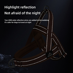 Laisse réfléchissante en forme de T pour grands chiens, légère, en polyester, <span class=keywords><strong>protection</strong></span> dorsale pour les activités de plein air, soudaine - Product Image 5