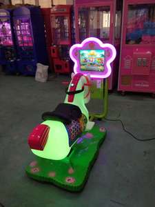 Machine de balançoire de cheval de fleur de prix d'usine | Voiture électrique de simulateur d'arcade de moteur de course à jetons de voitures d'enfants de batterie pour des enfants - Product Image 6
