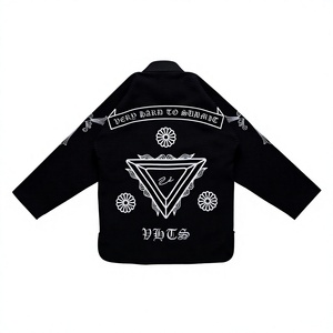 Kimono de Jiu Jitsu Brasileño de la Mejor Calidad, Tejido Black Pearl, con Parches Bordados Personalizados, para Entrenamiento y Competencia - Product Image 2
