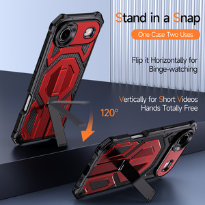 เคสโทรศัพท์มือถือแบบแม่เหล็กตั้งได้ทันสมัยสำหรับ iPhone 17 Air 16 15 12 13 14 Pro Max PLUS 16E ฝาครอบป้องกันการตก - Product Image 4