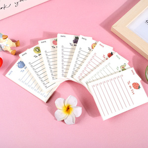 Bloc-notes mignon de fruits de dessin animé, bloc-notes de liste de choses à faire, papeterie pour étudiants, bloc-notes en papier, 50 feuilles - Product Image 2