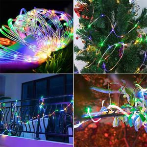 Guirnalda de <span class=keywords><strong>Luces</strong></span> LED Solares para Exteriores, Impermeables, con Cable de Cobre, <span class=keywords><strong>Luces</strong></span> Decorativas para Jardín, Patio, <span class=keywords><strong>Navidad</strong></span> y Fiestas - Product Image 6