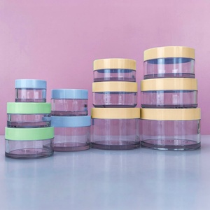 30g 50g 100g 120g 150g 200g 250g 300g Thick Wall PET Empty Face Cream Jar Custom Logo Body <b>Scrub</b> Container - Product Image 5