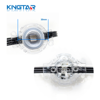 Luces LED RGB de 30 mm, 24 V CC, OEM de Fábrica, Resistentes al Agua IP68, Control por Aplicación, Iluminación Inteligente para Aleros de Casa, Iluminación Permanente