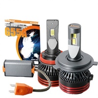 Ampoule de phare LED G55A M8 Pro CSP Chip 120W 6000K-8000K 40000 Lm, mise à niveau universelle de l'éclairage automobile 	   Phares à LED