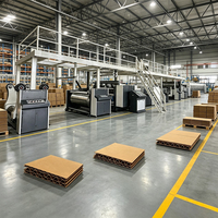 Línea de Producción de Cartón Corrugado de 3, 5 y 7 Capas, Equipo de Fabricación de Cartones Totalmente Automático para la Industria del Embalaje