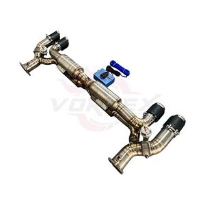 ชุดท่อไอเสีย Vortex Handcrafted Unfinished Ti Valvetronic พร้อมชุดควบคุม สำหรับ Porsche 911 991.2 3.0T Turbo S Sport Tuning - Product Image 4