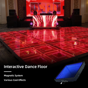 Plancher de danse LED magnétique personnalisé de haute qualité, couleur pleine, avec monogramme, 18 x 18 pixels, pour 200 personnes, exposition automobile - Product Image 1