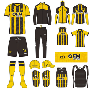Set Personalizzato OEM di <span class=keywords><strong>Abbigliamento</strong></span> da <span class=keywords><strong>Calcio</strong></span>, Uniforme Completa con Maglietta, Kit Squadra di Alta Qualità, Maglia da <span class=keywords><strong>Calcio</strong></span> Sublimata - Product Image 1