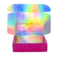 Benutzer definierte rosa Wellpappe Karton Versand kartons Bekleidung Verpackung mit Logo, Dessous Unterwäsche Box für Kleid Stoff Mailer Geschenk box