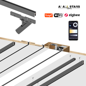 Éclairage de <span class=keywords><strong>magasin</strong></span> et de salle d'exposition : <span class=keywords><strong>Rail</strong></span> magnétique encastré, Luminaires LED magnétiques sur <span class=keywords><strong>rail</strong></span>, <span class=keywords><strong>Rail</strong></span> magnétique LED extrêmement étroit de 5 mm - Product Image 1