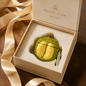 Estuche para Auriculares de PVC con Forma de Durián y Logotipo Personalizado, Funda Protectora de PVC Suave con Diseño de Fruta para <span class=keywords><strong>AirPods</strong></span> y Auriculares Inalámbricos, Regalo Promocional - Product Image 6