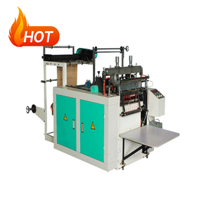 Machine de fabrication de sacs en PVC/PP pour t-shirts de haute qualité entièrement automatique à découpe thermique - Product Image 1