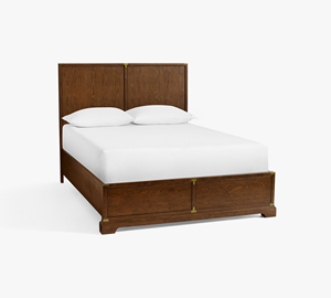 American Country Solid Wood Carved <b>Double</b> <b>Bed</b> American Style Restored Vintage Walnut Finish French Royal Luxury Master Bedroom - Product Image 2