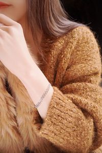 Xinfly Joyería de Lujo, Cadena Cubana de Oro Real de 18K con Diamante Natural de 1.95CT, Brazalete Estilo Ins con Diamantes Completos - Product Image 5