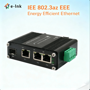 OEM Gigabit Ethernet <strong>Switch</strong> IP40 Aluminum Housing Operates -40&deg;C to 75&deg;C with 12-48VDC Wide Voltage Input Fiber <strong>Switch</strong> - Product Image 1