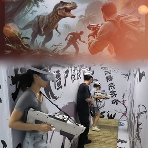 Arena de Juegos XR Interactiva, Sala de <span class=keywords><strong>Escape</strong></span> Inmersiva con Movimiento Libre, Máquina de Juegos de Misterio y Asesinato de Pubg, Sala de Batalla de Realidad Virtual para 8 Jugadores - Product Image 1