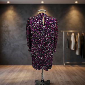 Nouvelle robe de soirée élégante pour femmes, robe de cocktail avec manches longues, col carré, broderie perlée, style naturel - Product Image 6