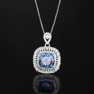 2024 new high-end jewelry copper gold-plated simulation bird's nest cut white blue-plated vintage suit female 12*12 - Product Image 2