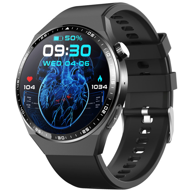 Medical-Grade Smart Watch Non-Invasive Heart Rate Monitoring ECg+PPg Exercise