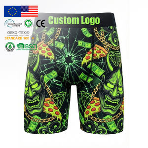 กางเกงบ็อกเซอร์ชายขายส่ง ลายกราฟฟิตีนีออนสุดเท่ พิมพ์ลายดิจิตอล ยืดหยุ่นสูง แห้งเร็ว ผ้าไผ่ - Product Image 1