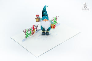 Artisanat de luxe 3D Pop Up Carte de voeux de Noël | Carte-cadeau de vacances découpée au laser personnalisée | Carte décorative en papier artisanal en gros - Product Image 5