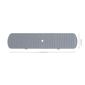 Splash Water Catcher <b>Mat</b> <b>Silicone</b> Faucet <b>Mat</b> Water Draining <b>Mat</b> for Kitchen Faucet 61*14.5cm - Product Image 3