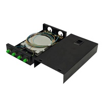 Kotak Terminasi Serat Optik Single Mode 4 Core FC APC dengan Lapisan Anti-Statik untuk Keamanan Jaringan PON FTTH